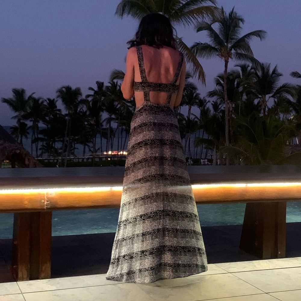 Maxi Dress with cutouts size medium